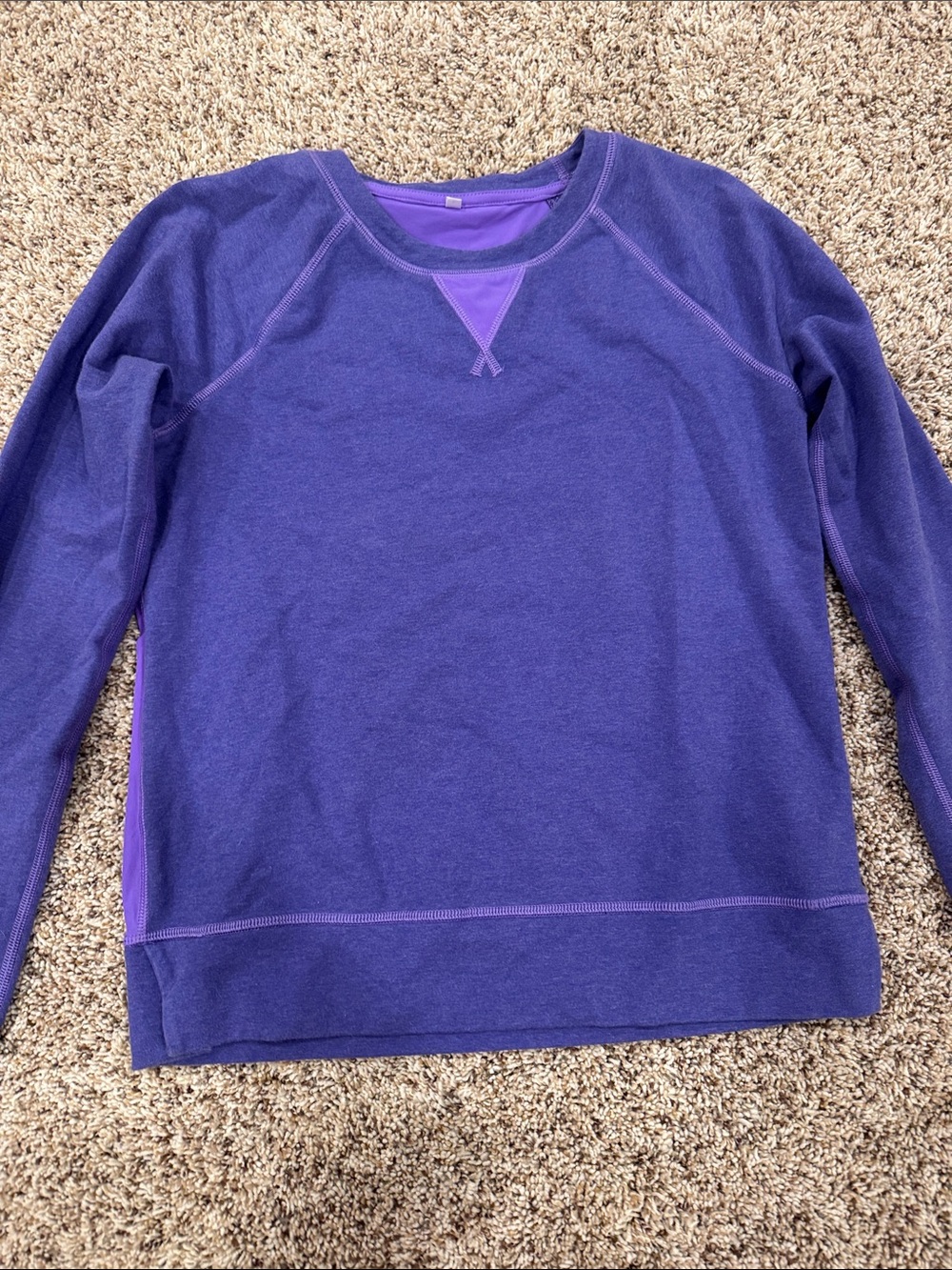Lululemon Purple Crewneck Pullover Sweatshirt
